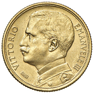 obverse: Vittorio Emanuele III (1900-1943). 20 Lire 1912.