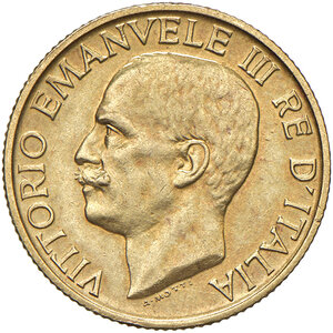 obverse: Vittorio Emanuele III (1900-1943). 20 Lire 1923.