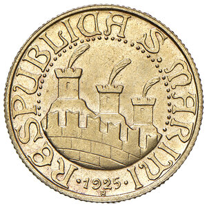 obverse: Repubblica di San Marino. Vecchia Monetazione (1864-1938). 20 Lire 1925.