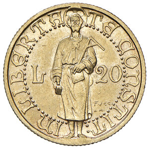 reverse: Repubblica di San Marino. Vecchia Monetazione (1864-1938). 20 Lire 1925.