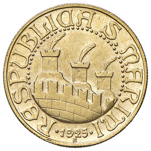 obverse: Repubblica di San Marino. Vecchia Monetazione (1864-1938). 10 Lire 1925.