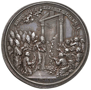 reverse: 1750 Stato Pontificio. Benedetto XIV (1740-1758). Apertura della Porta Santa. Anno X. R. 