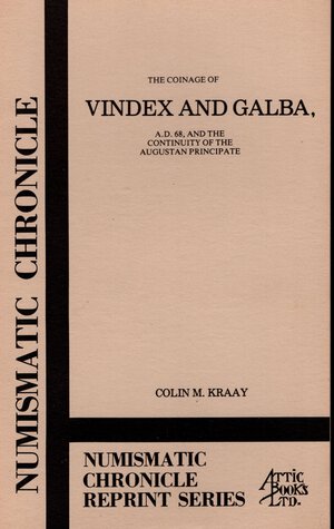 obverse: KRAAY  C. M.-  The coinage Vindex and Galba A.D. 68 and the continuity of the augustan principate.  New York, 1977.  Pp. 23,  tavv. 2. Ril. ed. buono stato.