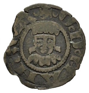 reverse: MANTOVA. Gian Francesco Gonzaga (1407-1444). Quattrino. Mi (0,93 g). D/ Stemma; R/ busto frontale di Virgilio. MIR 383. BB
