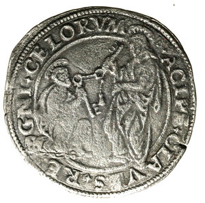 reverse: ROMA. Alessandro VI (1492-1503) Doppio grosso. Stemma R/ S. Pietro, in ginocchio, riceve le chiavi da Gesù. Munt. 15.     AE     MOLTO RARO   (g. 6,10)   bel BB