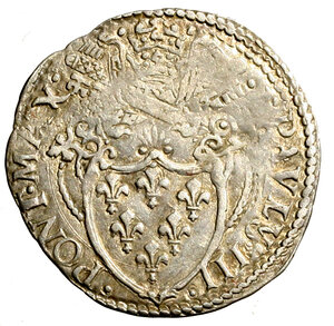 obverse: ROMA. Paolo III (1534-1549) Grosso. Stemma R/ S. Pietro stante. Munt. 71; Berm. 916     AR   (g. 1,74) +BB