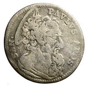 reverse: ROMA. Benedetto XIV (1740-1758) Grosso A/ VI. Stemma R/ Busto di S. Paolo a ds. Munt. 111; CNI 182;  Berm. 2758.     AR    (g. 1.16)  BB