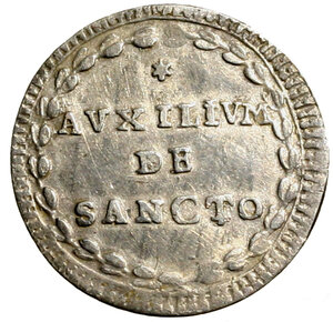 reverse: ROMA. Pio VI (1775-1799). Grosso A/ XIII. D/ Stemma R/ */ AVXILIVM/ DE/ SANCTO in ghirlanda d alloro. Munt. 58a; Ber. 2969; MIR 2772/12.    AR (1,29 g).    BB+