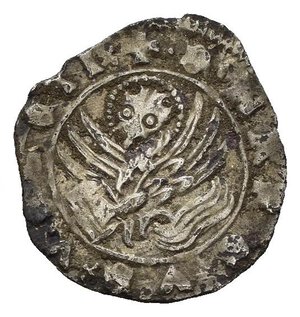 reverse: VENEZIA. Andrea Contarini (1368-1382). Soldino. Ag (0,44 g). D/ il Doge in piedi; R/Leone di Venezia. BB