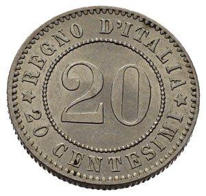 reverse: Regno d Italia. Umberto I. 20 Centesimi 1894 KB. SPL-FDC