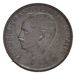 obverse: Regno d Italia. Vittorio Emanuele III (1900-1943). 1 centesimo 1918 