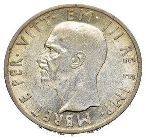obverse: Regno d Italia. Vittorio Emanuele III (1900-1943). ALBANIA. 5 lek 1939 XVII. Ag. Gig.2. qFDC