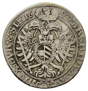 reverse: AUSTRIA. Leopoldo I (1657-1705). 15 Kreuzer 1694. Ag (5,31 g). BB