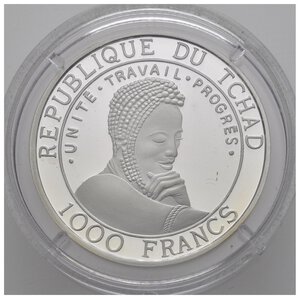 obverse: CIAD. 1000 Francs 2001 