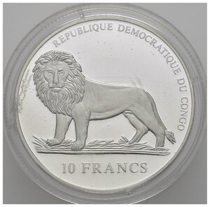 obverse: CONGO. 10 Francs 2004 
