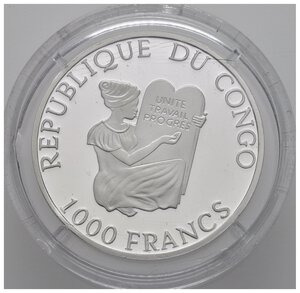 obverse: CONGO. 1000 Francs 2000 