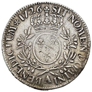reverse: FRANCIA. Luigi XV (1715-1774). Ecu 1726 A. Ag (28,68 g). Da montatura. MB