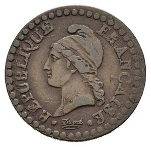 obverse: FRANCIA. Directoire (1795-1799). Un centime l an 7 A.Cu. BB+