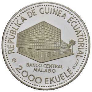 obverse: GUINEA EQUATORIALE. 2000 Ekuele 