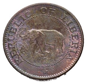 obverse: LIBERIA. 1 cent 1972. FDC