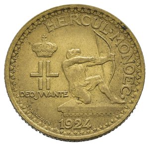 reverse: MONACO. 1 Franc 1924. qSPL