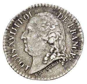 obverse: Medaglie Estere. Francia. Luigi XVIII (1814-1824). Medaglia commemorativa Henry IV. Ag (1,87 g - 17 mm) Opus Dubois - De Puymaurin. BB