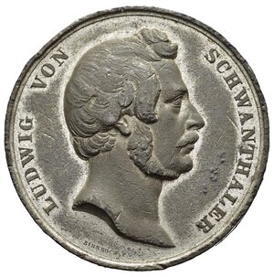 obverse: Medaglie Estere. Ludwig Von Schwantaler, scultore tedesco (1802-1848). Medaglia. Pb o Zn (27,58 g - 41 mm). BB+