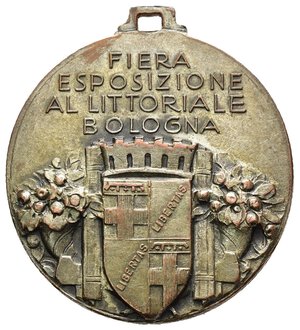 obverse: Medaglie Italiane. Bologna. Ventennio Fascista. Medaglia Fiera Esposizione al Littoriale. AE argentato (17,38 g - 32 mm). SPL