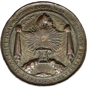 obverse: Medaglie Italiane. Personaggi. Ippolito Fornasari (1628-1697). Bologna. Medaglia in bronzo AE (67,8 g - 53,7 mm) Opus Travani. MB