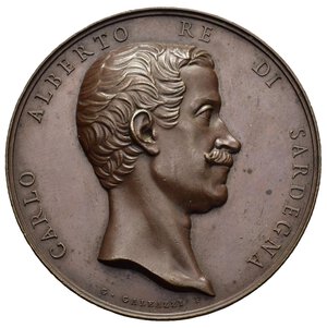 obverse: Medaglie Italiane. Regno di Sardegna. Carlo Aberto. Medaglia 1847 