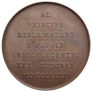 reverse: Medaglie Italiane. Regno di Sardegna. Carlo Aberto. Medaglia 1847 