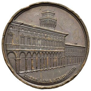 reverse: Medaglie Italiane. Regno d Italia. Bologna. Medaglia 1888 dedicata a Vittorio Emanuele II. AE (28,50 g - 40 mm). Colpetti al bordo. BB