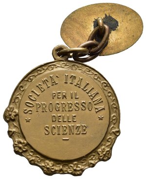 reverse: Medaglie Italiane. Regia Zecca. Medaglia Società per il Progresso delle Scienze. AE 13,97 g - 26,4 mm. SPL