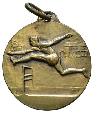 obverse: Medaglie Italiane. Ventennio Fascista (1922-1943). Medaglia Sportiva senza data. Atletica. AE 7,33 g - 25,5 mm. SPL