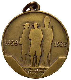 obverse: Medaglie Italiane. Medaglia ventennio fascista adunata nazionale granatieri, Roma 1932. AE (10,56 g - 30 mm). SPL