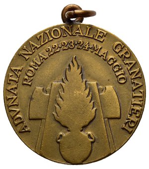 reverse: Medaglie Italiane. Medaglia ventennio fascista adunata nazionale granatieri, Roma 1932. AE (10,56 g - 30 mm). SPL