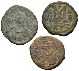 obverse: Monete Antiche. Lotto di 3 monete bizantine da catalogare. Nr. Reg. 552/23