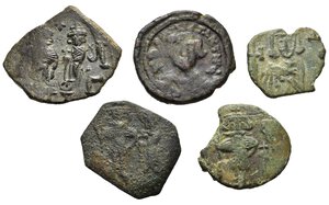 obverse: Monete antiche. Lotto di 5 monete bizantine da catalogare. AE. Nr. Reg. 589/24