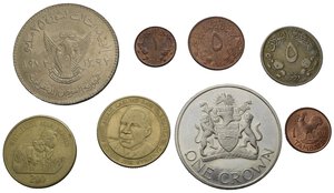 reverse: Monete Mondiali. Africa. Lotto di 8 monete - Sudan - Malawi - Zanzibar