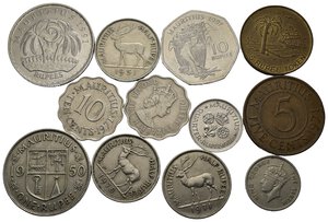 obverse: Monete Mondiali. Africa. MAURITIUS. Lotto di 11 monete + 1 gettone