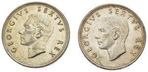 obverse: Monete mondiali. Sudafrica. Lotto di 2 monete in argento. BB-SPL