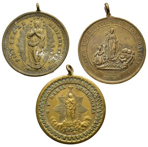 obverse: Medaglie Religiose. Lotto di 3 medaglie. Roma e Bologna. AE