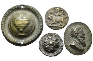 obverse: Medaglie. Lotto di 4 medaglie e placchette uniface da catalogare