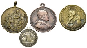 obverse: Medaglie. Lotto di 4 medaglie religiose