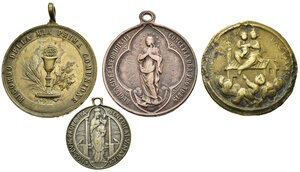 reverse: Medaglie. Lotto di 4 medaglie religiose