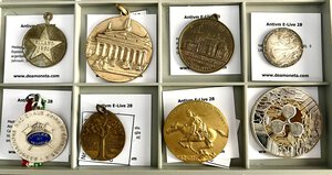 obverse: Medaglie. Lotto di 7 medaglie + 5 lire 1939 PIO XII Vaticano