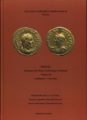 obverse: A.A.V.V. – Sylloge Nummorum Romanorum  Italia. vol. XI. Firenze Monetiere del Museo Archeologico Nazionale. Aemilianus - Victorinus. Bari, 2022.  pp. 147, tavv. e ill a colori nel testo. ril ed ottimo stato, importante documentazione con 800 monete descritte e ill.