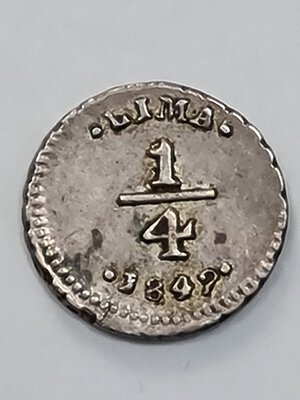 reverse: 1/2 REAL 1842 PERù BB/SPL (NC)