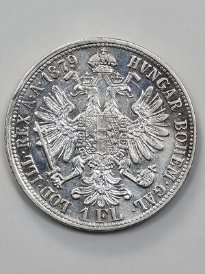reverse: 1 FIORINO 1879 AUSTRIA BB+