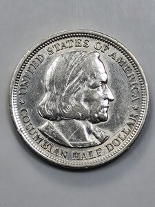 obverse: 1/2 DOLLARO 1893 SPL+